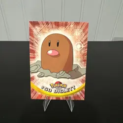 2000 Topps Pokemon TV Animation Series Black Logo #50 Diglett - Image 1