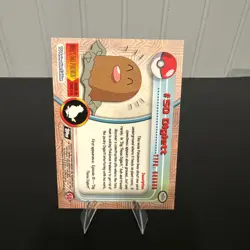 2000 Topps Pokemon TV Animation Series Black Logo #50 Diglett - Image 2