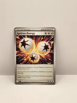 86/086 Ignition Energy Pokeball White Flare 2025 Pokemon - Image 1