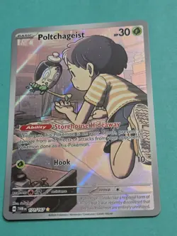 Poltchageist Holo Illustration Rare Pokemon TCG Twilight Masquerade 171/167 - Image 1
