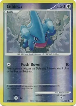 Gible - 85/123 - Common - Reverse Holo - Mysterious Treasures #85 Pokemon TCG - Image 1