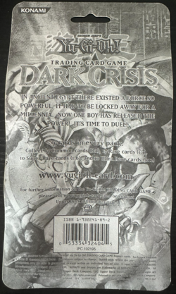 1996 Yu-Gi-Oh! TCG | Dark Crisis Booster Pack 1st Edition | Vintage SEALED - Image 2