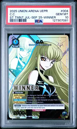 2025 Union Arena TCG C.C. Winner TMNT UEPR/CGH-2-004 PSA 10 - Image 1