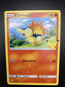 Cyndaquil 10/25 mcdonalds promo pokemon card - Image 3
