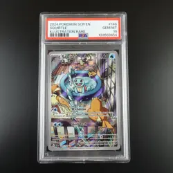 PSA 10 Squirtle 148/142 Pokemon Stellar Crown Full Art Rare Graded Card - Image 1