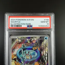 PSA 10 Squirtle 148/142 Pokemon Stellar Crown Full Art Rare Graded Card - Image 2