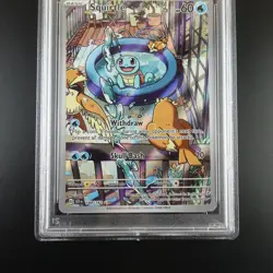 PSA 10 Squirtle 148/142 Pokemon Stellar Crown Full Art Rare Graded Card - Image 3