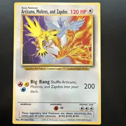 Pokemon TCG Promo Card - Articuno, Moltres, and Zapdos [JUMBO/OVERSIZED] - Image 1