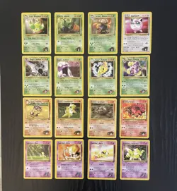 Pokemon Bundle Gym Heroes/Challenge Vintage WOTC Gym Bundle x16 Cards Very Good - Image 1