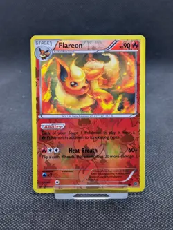 Pokemon Card - Flareon 13/98 XY Ancient Origins Reverse Holo LP EXCELLENT - Image 1