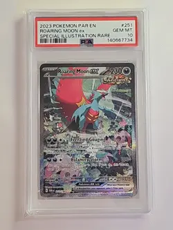 Pokemon TCG - Roaring Moon Ex - 251/182 - Paradox Rift - PSA 10 - Image 1