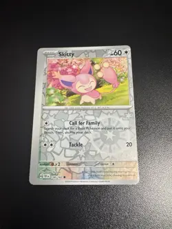 Pokemon Temporal Forces - 130/162 Skitty Reverse Holo Misprint Miscut Error - Image 3