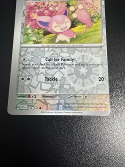 Pokemon Temporal Forces - 130/162 Skitty Reverse Holo Misprint Miscut Error - Image 5