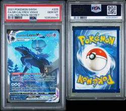 Pokemon Calyrex VMAX 205/198 PSA 10 Gem Mint SWSH Chilling Reign Alt Full Art - Image 3
