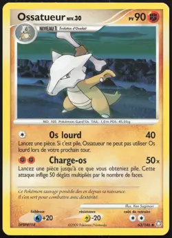 Carte Pokemon Ossatueur 63/146 Eveil des Legendes Francais - Image 1