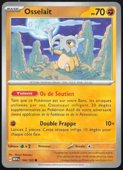 Carte Pokemon Osselait 104/165 151 Francais - Image 1