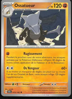 Carte Pokemon Ossatueur 073/142 Couronne Stellaire Francais - Image 1