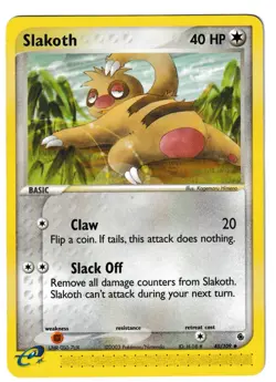 Slakoth - 45/109 - Ruby and Sapphire - Pokemon TCG - Image 1