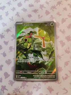 Caterpie 172/165 NM Pokemon Scarlet & Violet 151 SIR Special Illustration Rare - Image 1