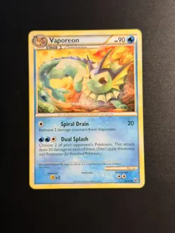 Vaporeon 41/90 Uncommon HS Undaunted LP Pokemon - Image 1