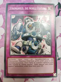 3x Stronghold, die mobile Festung OP11-DE021 Deutsch near mint Yu-Gi-Oh! Playset - Image 1