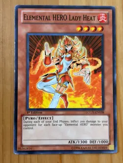 Elemental HERO Lady Heat LCGX-EN038 1st Edition Legendary Collection 2 - Image 1