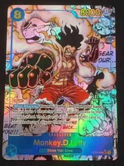 Monkey D Luffy One Piece OP11-118 Manga Rare Top Zustand - Image 1