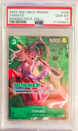 One Piece PSA 10 Yamato Winner Pack Vol 1 #008 Promo 2022 - Image 1