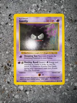 Pokemon TCG Cards SHADOWLESS Base Set Gastly 50/102 EXC-NM - Image 3