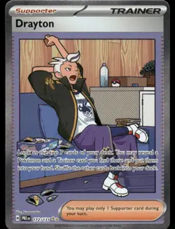 Pokemon Cards Drayton 172/131 Prismatic Evolutions Special Illustration Rare NM - Image 1