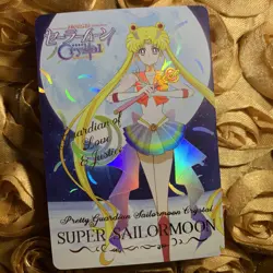 Super Sailor Moon CRYSTAL MOON edition Love Goddess Beauty Anime Foil Girl Card - Image 1