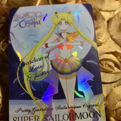 Super Sailor Moon CRYSTAL MOON edition Love Goddess Beauty Anime Foil Girl Card - Image 2