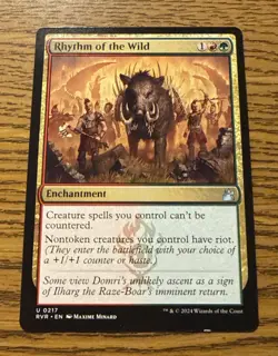 2024 Magic MTG Ravnica Remastered Rhythm of Wild U NM - Image 1