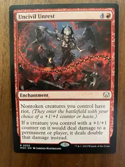 Uncivil Unrest x1 NM Commander: March of the Machine MTG - Image 1