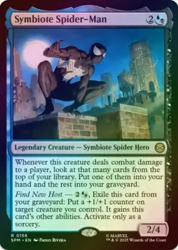 1 x Symbiote Spider-Man - Foil - Marvel's Spider-Man - LP - MTG - Image 1