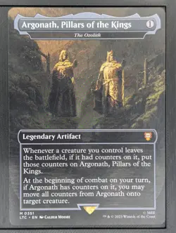 MTG LOTR Argonath, Pillars of the Kings Mythic #0351 Extended Art - Image 1