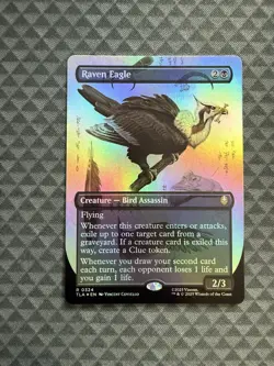 MTG Raven Eagle #0324 Foil Borderless Rare Avatar: The Last Airbender (TLA) - Image 1