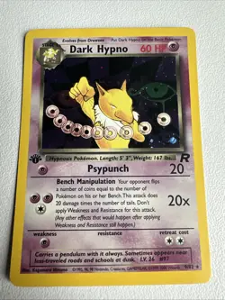 Dark Hypno 9/82 1st Edition Holo Rare Team Rocket PSA WOTC Vintage Pokemon - Image 1