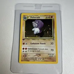 Poliwrath Holo Rare 1st Edition 9/75 Neo Discovery WOTC Vintage Pokemon MINT - Image 1