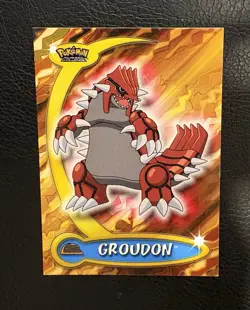 Groudon #33 Pokemon Topps Advanced Challenge 2004 RARE Vintage - Image 1