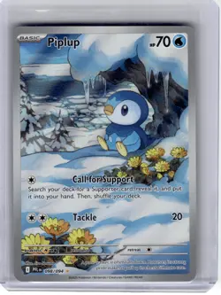 2025 Pokemon—Piplup #98 Phantasmal Flames—Illustration Rare Holo - Image 1