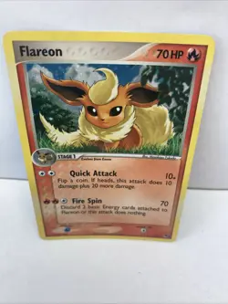 Flareon 2/17 Holo Pop Series 3 Pokemon 2006 LP - Image 2