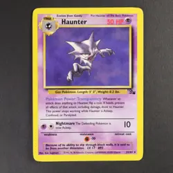 Haunter 21/62 Fossil Pokemon TCG VG Condition Non Holo - Image 1