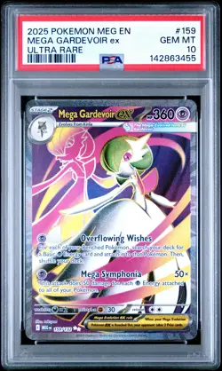2025 POKEMON MEG EN-MEGA EVOLUTION ULTRA RARE #159 MEGA GARDEVOIR EX PSA 10 - Image 1