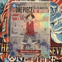 Monkey.D.Luffy (055) (College Basketball US Voyage) P-055 One Piece Promotion... - Image 1