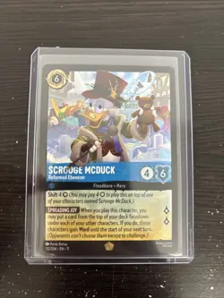Disney Lorcana Winterspell Scrooge McDuck Reformed Ebenezer Legendary 152/204 NM - Image 1