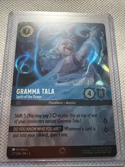 Disney Lorcana Into The Inklands #217 Gramma Tala Spirit Of The Ocean Enchanted - Image 1