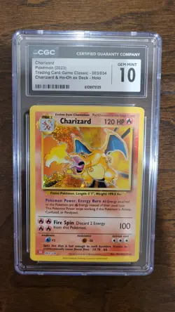 Charizard 003/034 Trading Card Game Classic Holo CGC 10 - Image 1