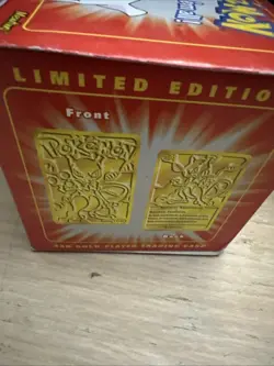 SEALED MEWTWO Pokemon 23K Gold Plated Trading Card 1999 Burger King Limited - Image 3