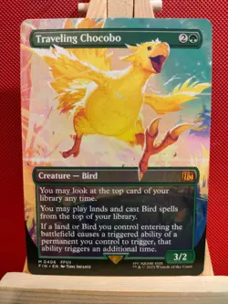 Traveling Chocobo (Borderless) - Final Fantasy - NM - Mythic - MTG - Image 1